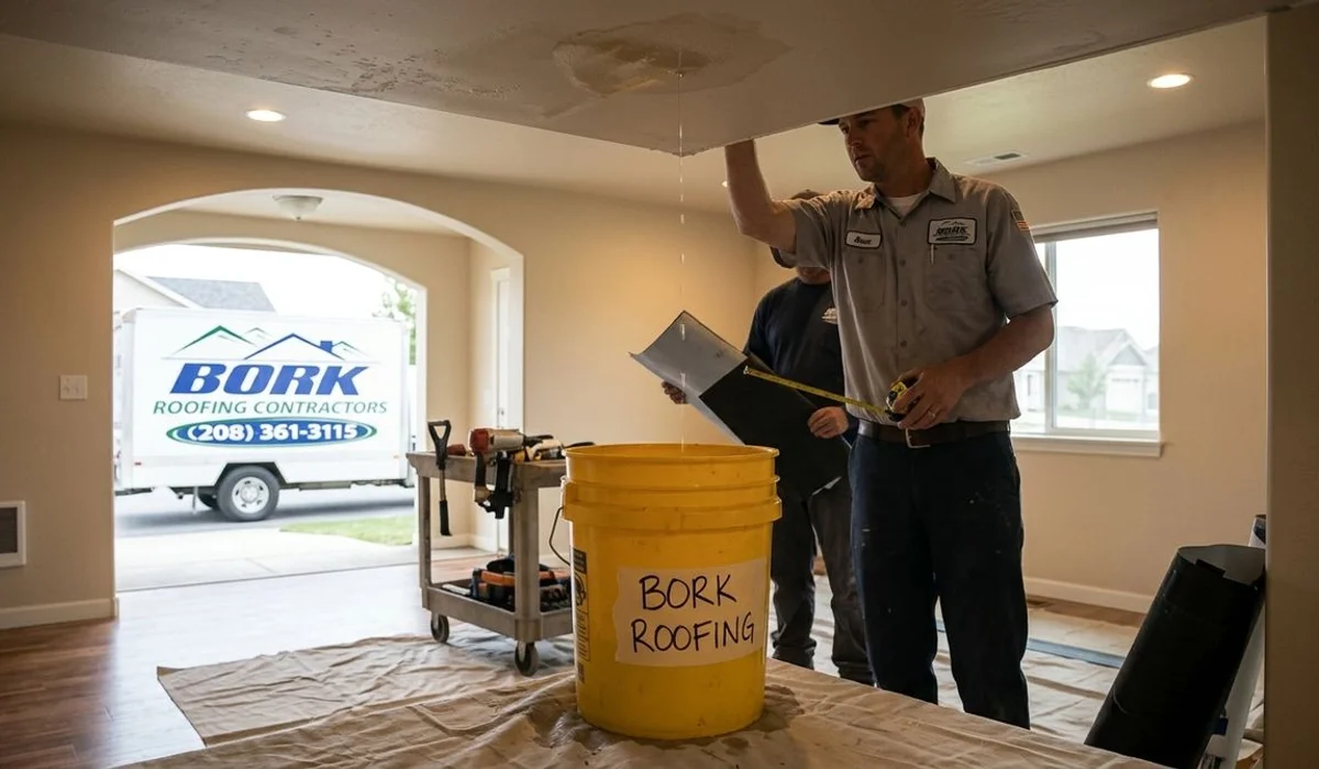 Night emergency roof leak