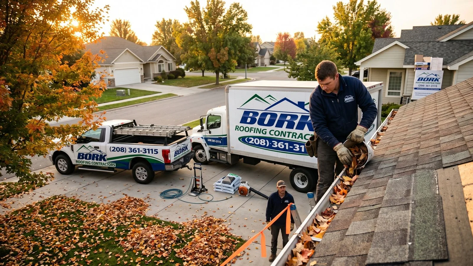 Fall roof maintenance in Idaho
