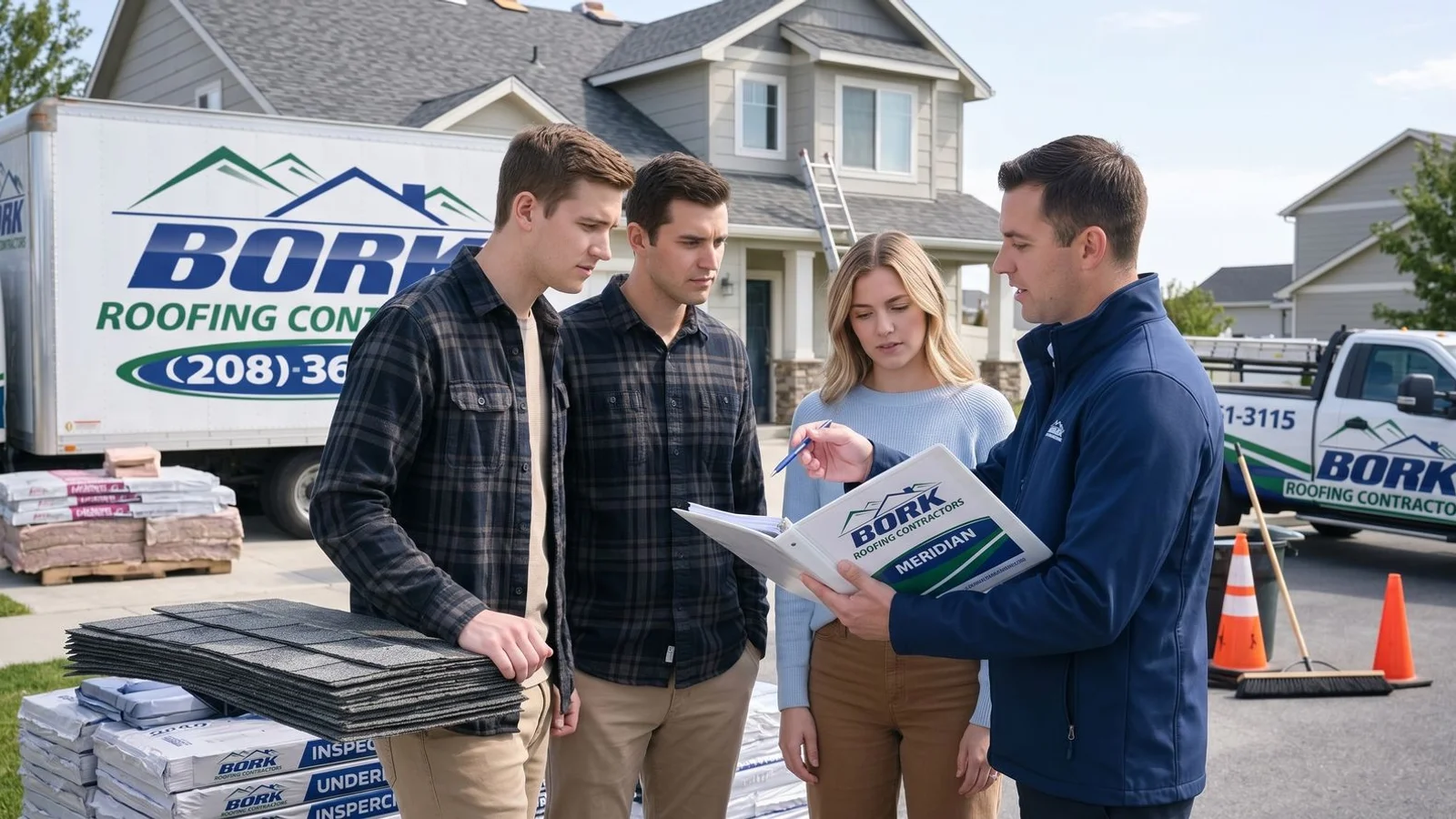 Home buyer roof inspection